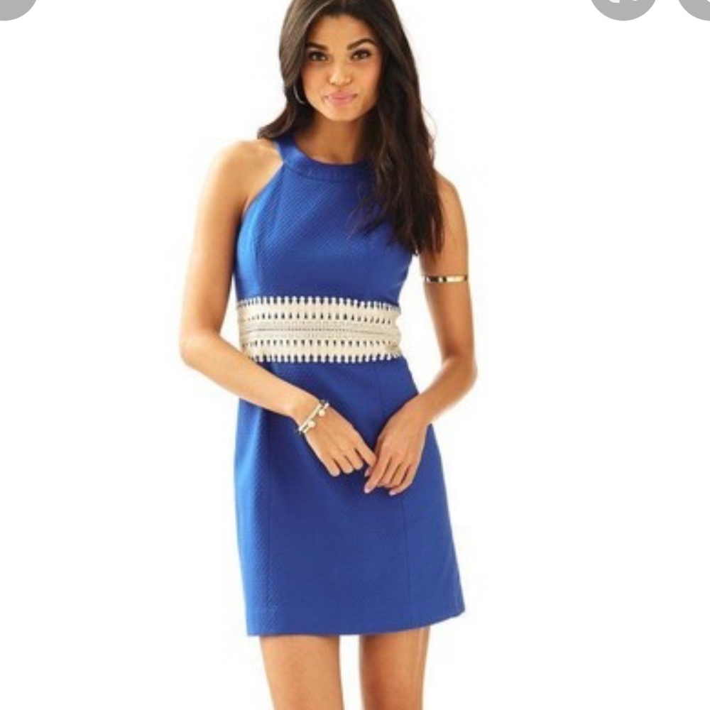 Lily Pulitzer Ashlyn shift with gold